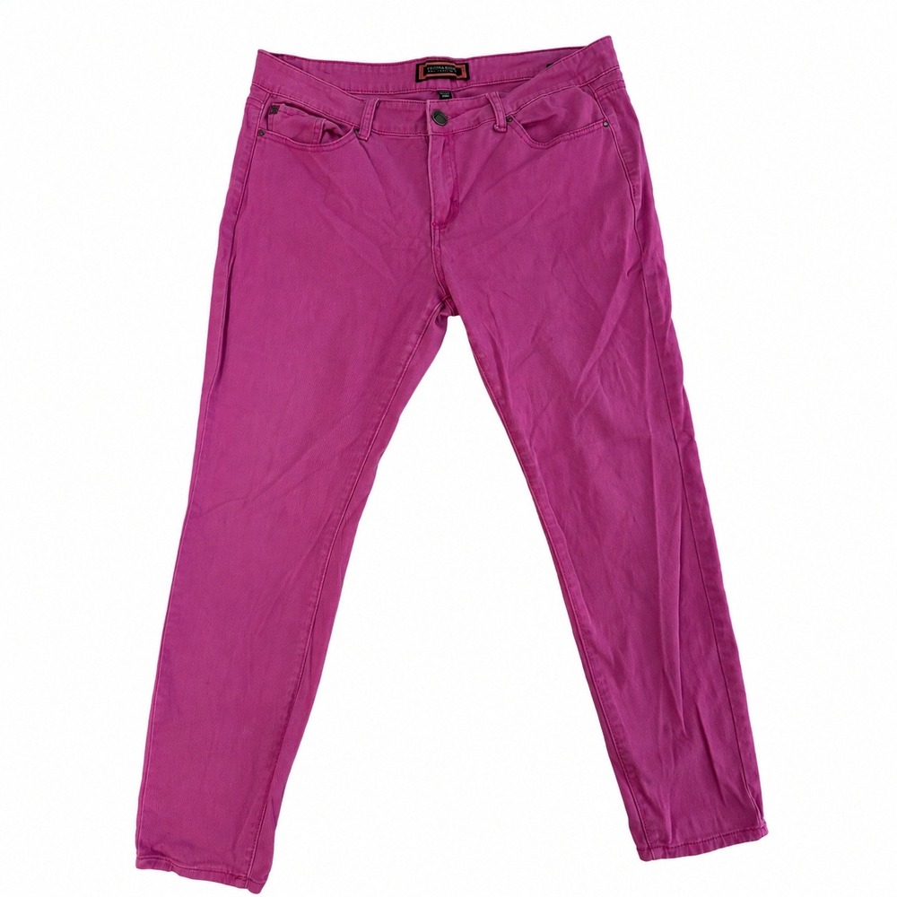 Kardashian Kollection Magenta Pink Skinny Jeans Womens Size 12 KKH120143